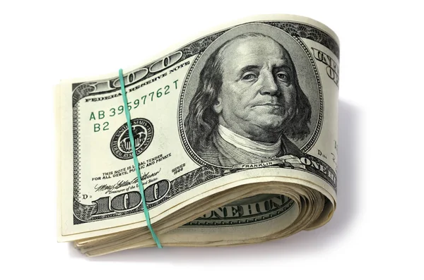 Dollars. Isolated. — Stock Photo, Image