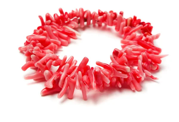 Coral necklace — Stock Photo, Image