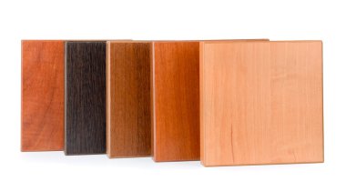 Samples of stained wood clipart