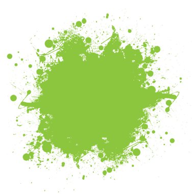 Green ink splatter clipart