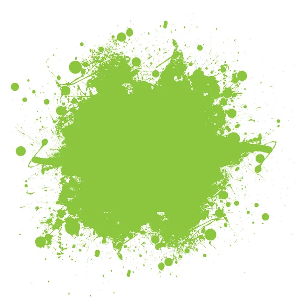 Зеленим чорнилом бризки — стоковий вектор