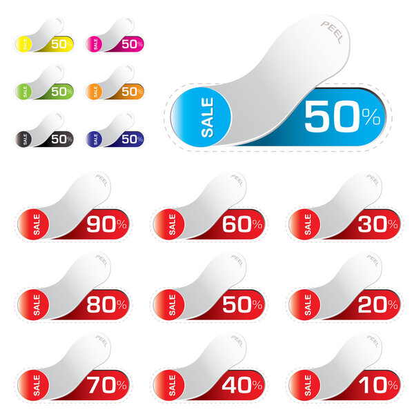 Peel sale tag