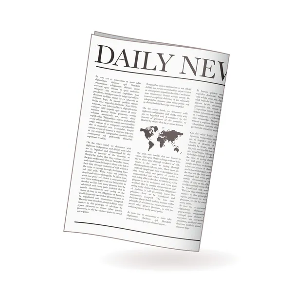Periódico diario — Vector de stock