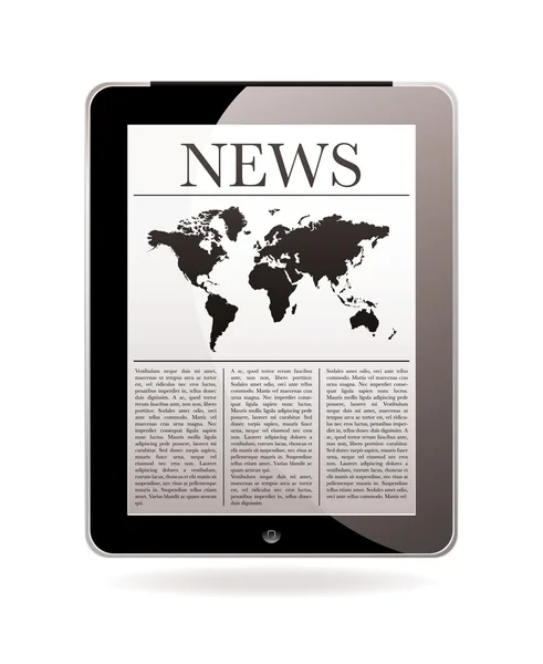 News tablet — Stock Vector