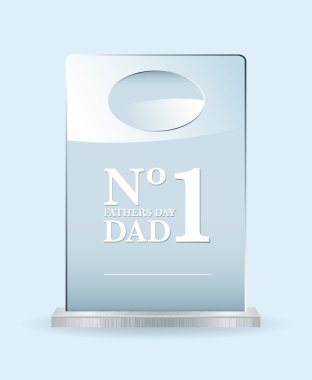 Number one dad award clipart