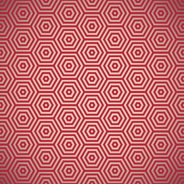 Retro seventies red pattern clipart