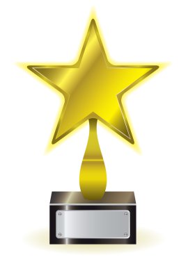 Gold star award clipart