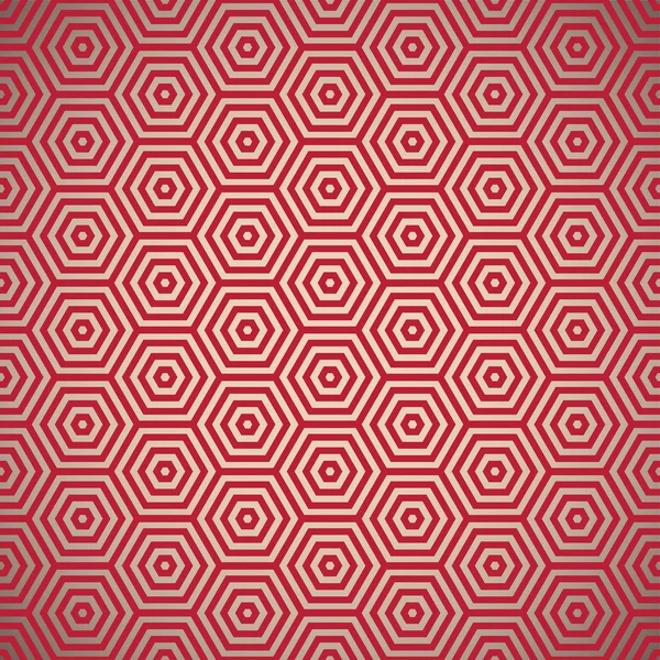 Retro sjuttiotalet röda mönster — Stock vektor