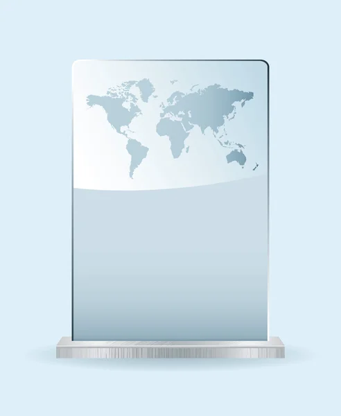 Wereld glas award — Stockvector