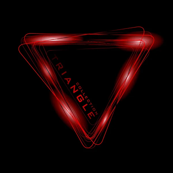 Neon-Dreieck — Stockvektor