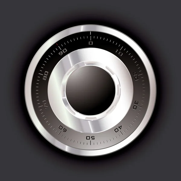 stock vector Safe dial dark