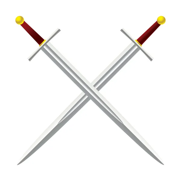 Kruis zwaard — Stockvector