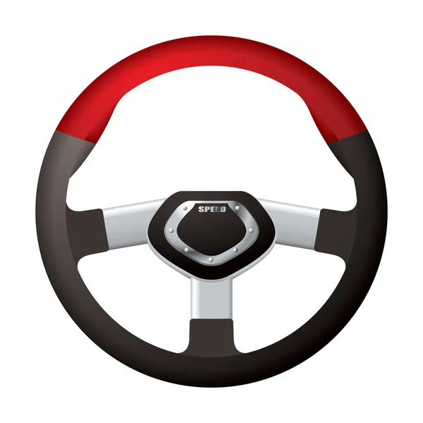 stock vector Sports steering wheel