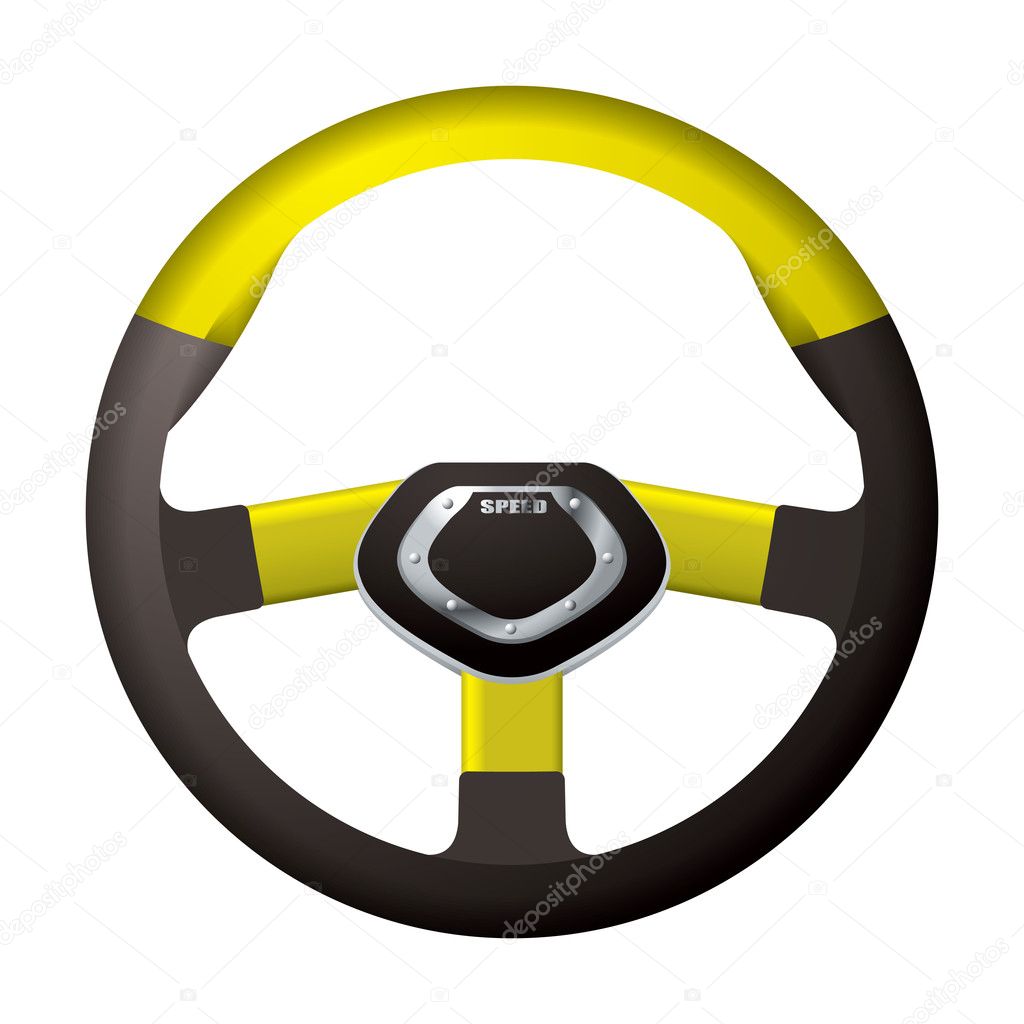 Sports steering gold wheel