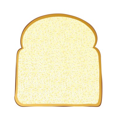 Bir dilim beyaz ekmek.