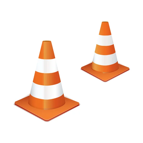Collecte de cônes de circulation — Image vectorielle