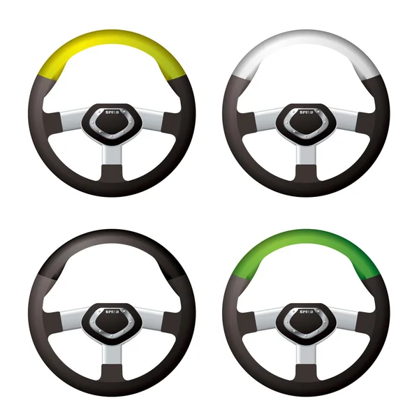 Steering wheel collection — Stock Vector