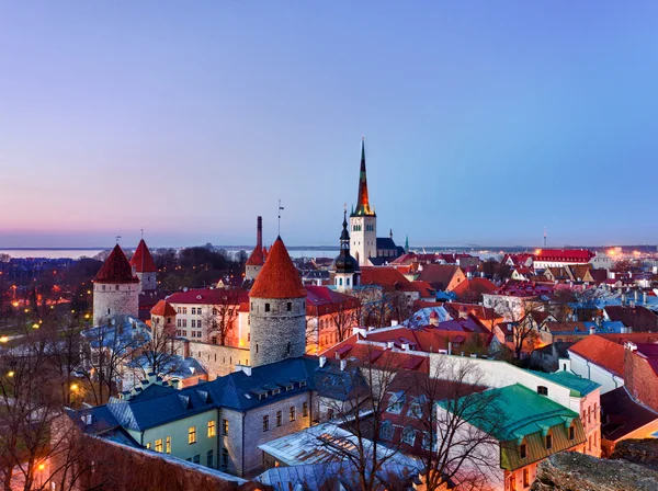 Oude stad van Tallinn Estland — Stockfoto