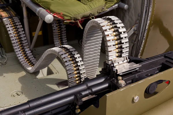 Karabin maszynowy na śmigłowiec armii — Zdjęcie stockowe