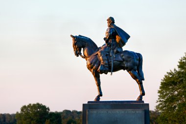 Stonewall Jackson at Manassas Battlefield clipart