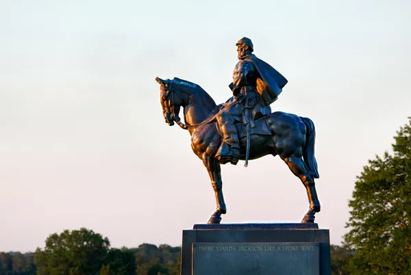 Stonewall Jackson a Manassas Battlefield — Foto Stock