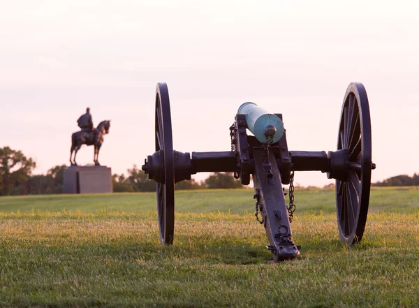 Cannoni sul campo di battaglia di Manassas — Foto Stock
