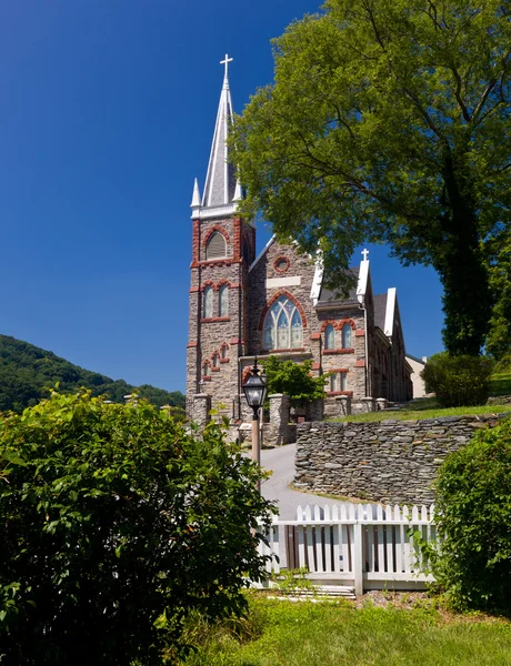 Stone church of Harpers Ferry a national park — Stock Photo, Image