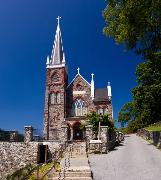 Kamień kościół harpers ferry park narodowy — Zdjęcie stockowe