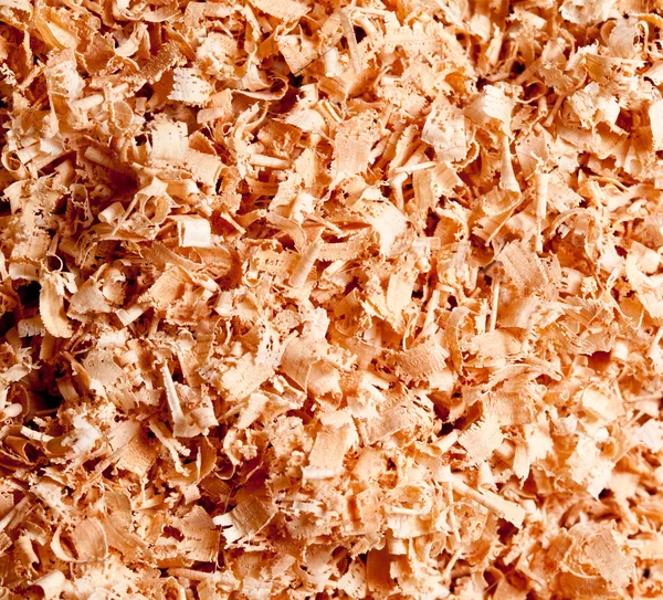 Pile of sawdust and chippings on floor — Stock Photo, Image