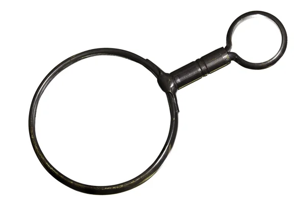 Antique brass magnifying glass — Stock Photo, Image