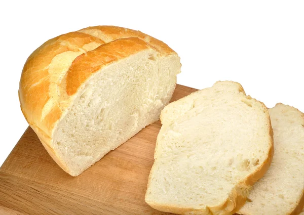 Rebanadas de pan jalá blanco — Foto de Stock