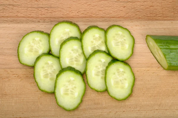 Sliced ​​cucumbers — Stock Photo, Image