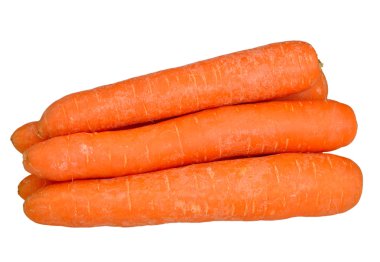 Carrots on a white clipart