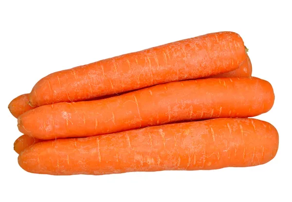 Τα καρότα σε ένα λευκό — Φωτογραφία Αρχείου