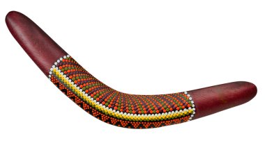 Wooden boomerang clipart