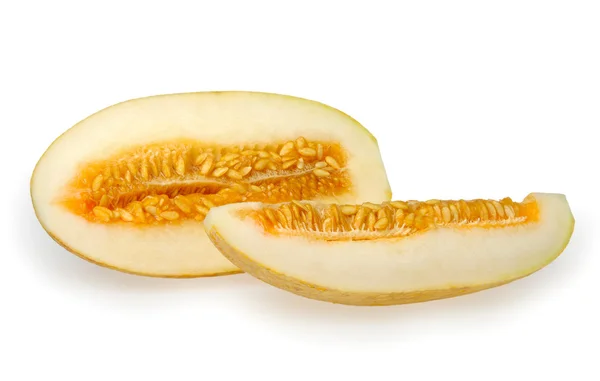 Melon delt i to – stockfoto