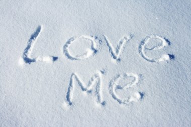 Text on the snow clipart