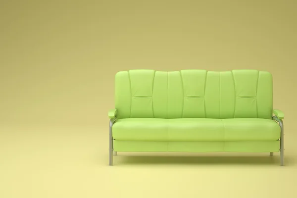 Зеленый диван — стоковое фото