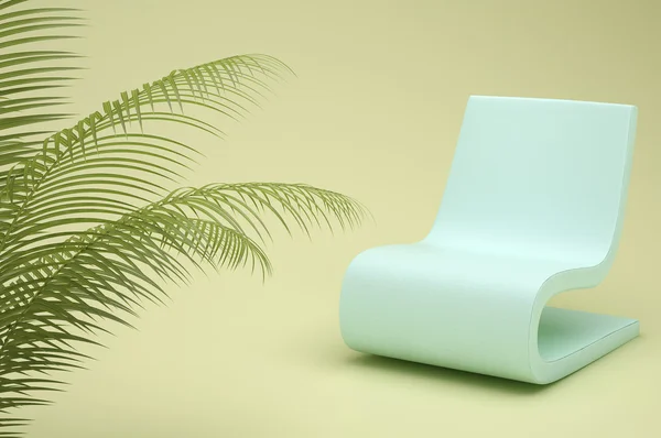 Бирюзовое кресло — стоковое фото