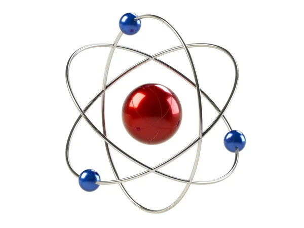 Orbital model of atom Stock Photo