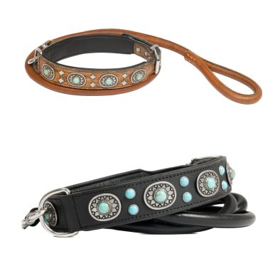 Two dog collars clipart