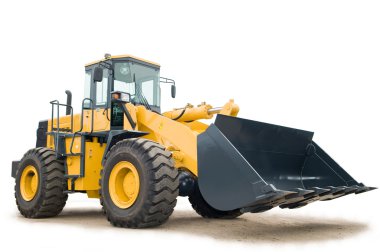 Wheel loader excavator isolated clipart