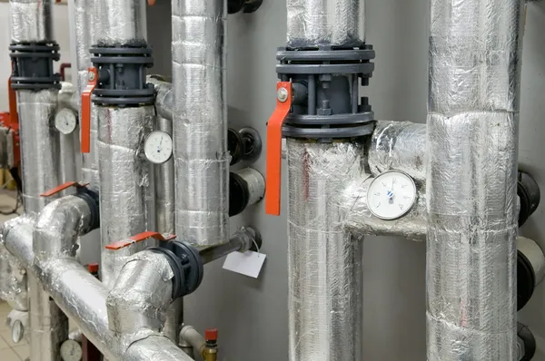 Gas boiler room apparatuur — Stockfoto
