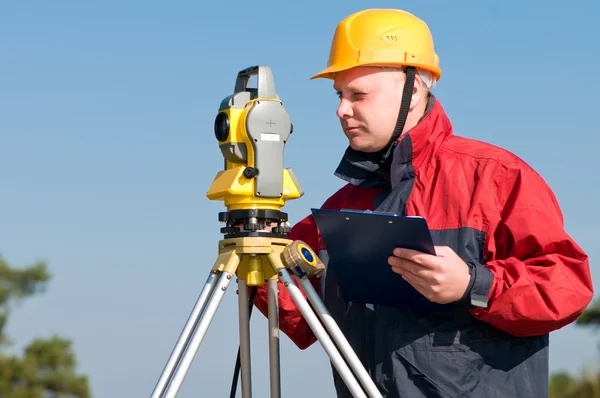 Surveyor at work — Stock Photo, Image