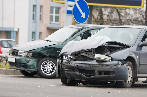 Acidente de carro acidente — Fotografia de Stock
