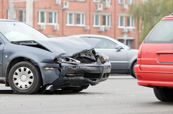 Ongeval autoneerstorting — Stockfoto