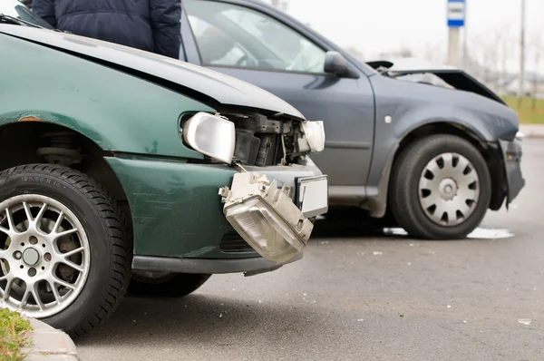 Accidente de coche Crash — Foto de Stock