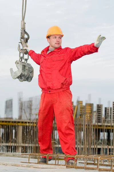 Rigger builder with straps — Stock Photo, Image