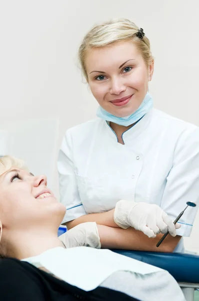 Visit to a dentist — Stock Photo, Image
