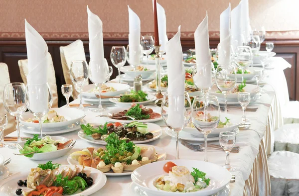 Conjunto de mesa de catering —  Fotos de Stock